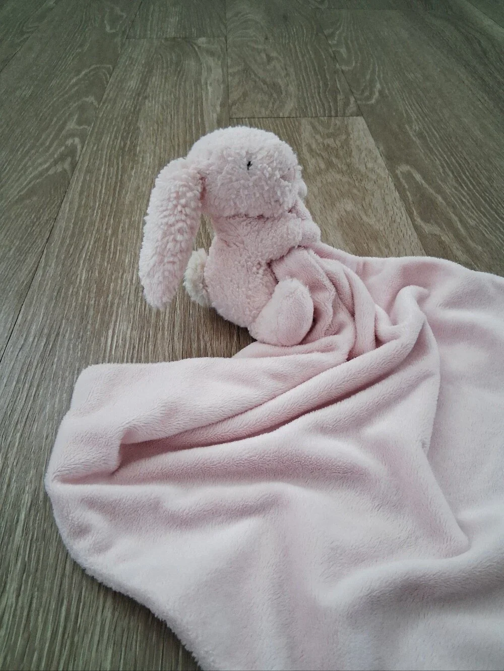 Jellycat Bashful Pink Bunny Soother Baby Lovey Security Blanket Plush